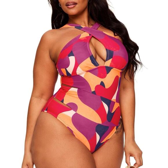 Adore Me Women's Ellena One Piece Swimwear 0X - Picture 1 of 9